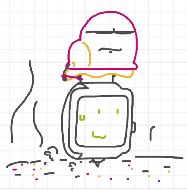 A panel from Running Duos, episode four of the Board Boards object show by Furretwalk/WalkingFurret.